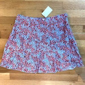 Blue Floral Skirt. Size 12